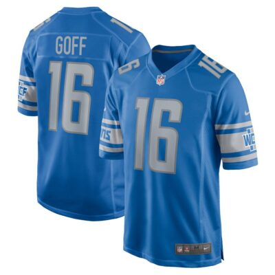 Jared Goff Detroit Lions Game Jersey - Blue