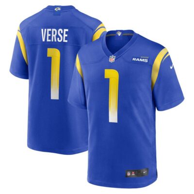 Jared Verse Los Angeles Rams 2024 NFL Draft First Round Pick Player Game Jersey - Royal