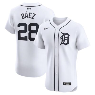 Javier Baez Detroit Tigers Home Elite Player Jersey - White