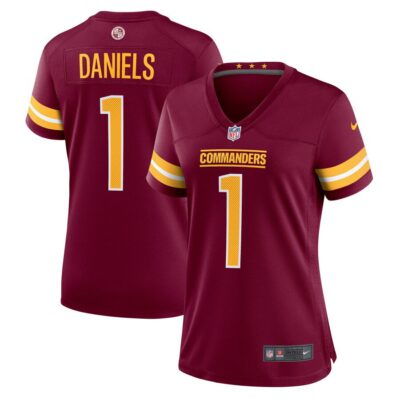 Jayden Daniels Washington Commanders Women's 2024 NFL Draft First Round Pick Player Game Jersey - Burgundy