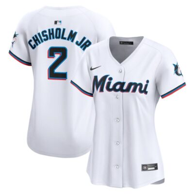 Jazz Chisholm Jr. Miami Marlins Women Home Limited Player Jersey - White