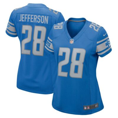 Jermar Jefferson Detroit Lions Women's Game Jersey - Blue