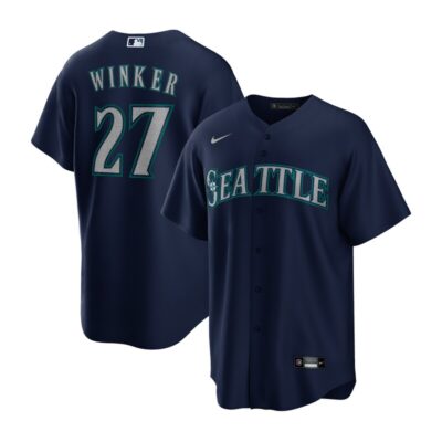 Jesse Winker Seattle Mariners Alternate Replica Player Jersey - Navy