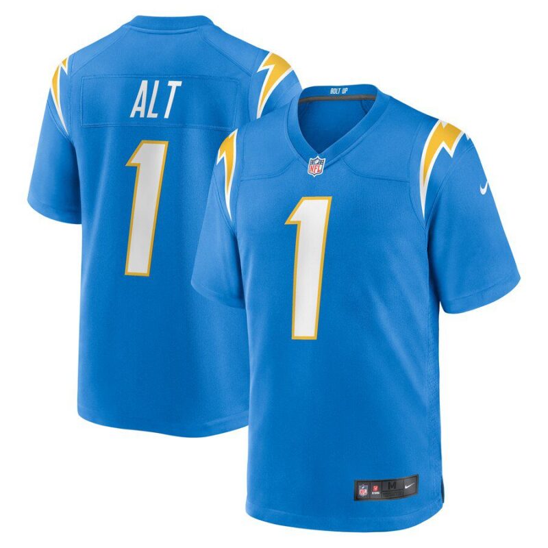 Joe Alt Los Angeles Chargers 2024 NFL Draft First Round Pick Player Game Jersey - Powder Blue