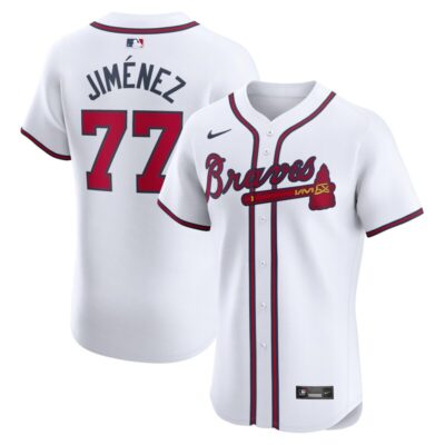 Joe Jimenez Atlanta Braves Home Elite Player Jersey - White