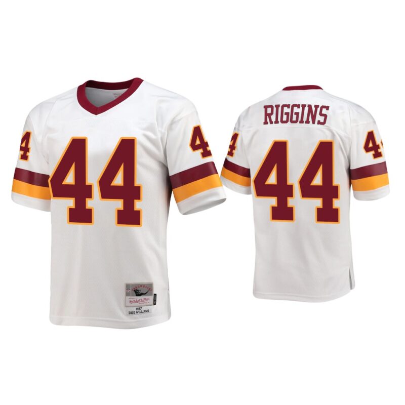 John Riggins Washington Commanders White Throwback Legacy Replica Jersey