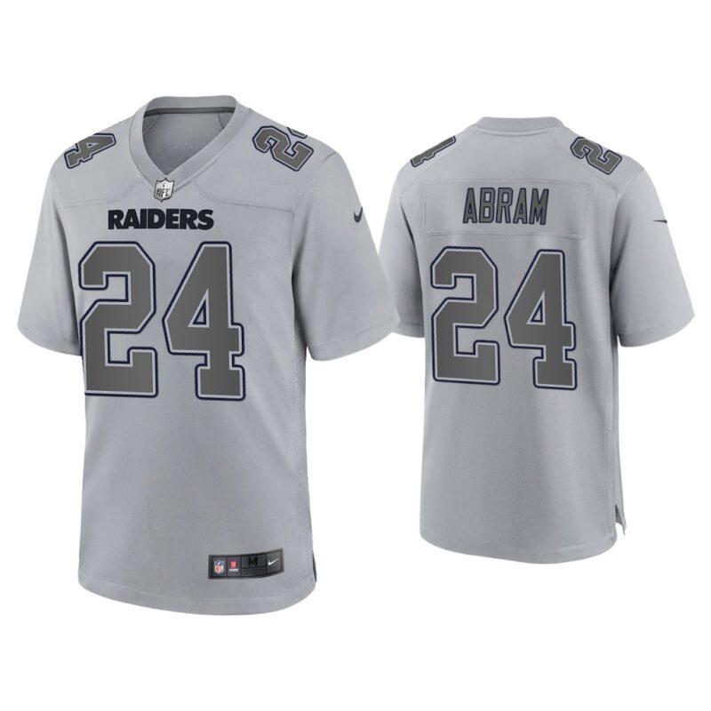 Johnathan Abram Las Vegas Raiders Gray Atmosphere Fashion Game Jersey