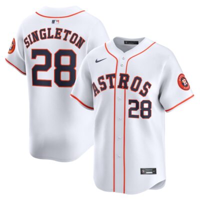 Jon Singleton Houston Astros Home Limited Player Jersey - White