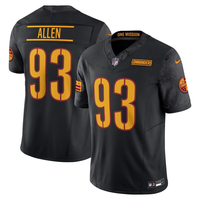 Jonathan Allen Washington Commanders Alternate Vapor F.U.S.E. Limited Jersey - Black