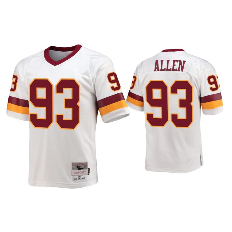 Jonathan Allen Washington Commanders White Throwback Legacy Replica Jersey