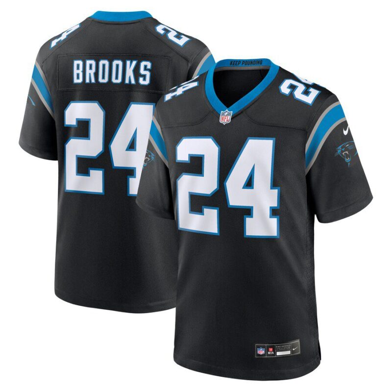 Jonathon Brooks Carolina Panthers 2024 NFL Draft Game Jersey - Black