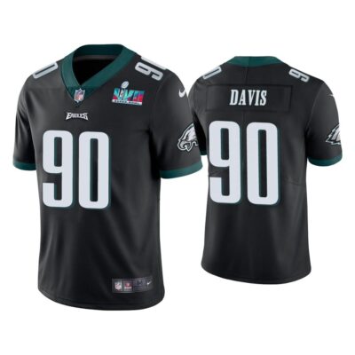 Jordan Davis Philadelphia Eagles Super Bowl LVII Black Vapor Limited Jersey