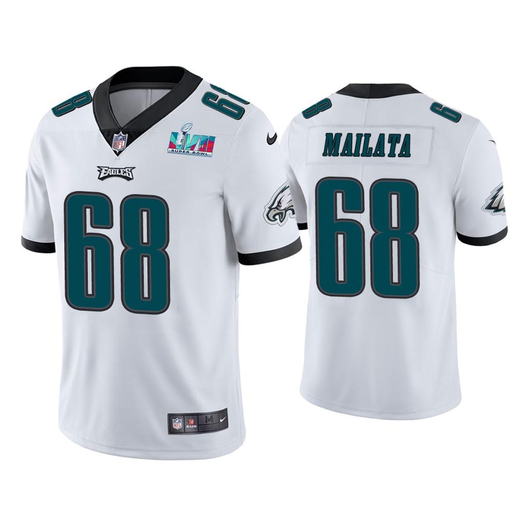 Jordan Mailata Philadelphia Eagles Super Bowl LVII White Vapor Limited Jersey