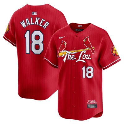 Jordan Walker St. Louis Cardinals 2024 City Connect Limited Player Jersey - Red