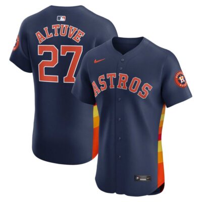 Jose Altuve Houston Astros Alternate Elite Player Jersey - Navy