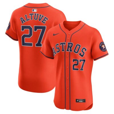 Jose Altuve Houston Astros Alternate Elite Player Jersey - Orange