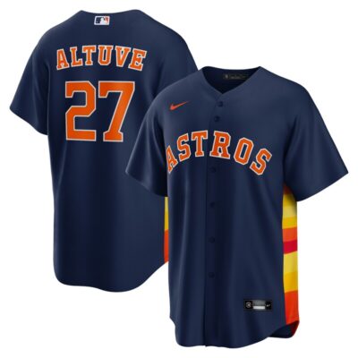 Jose Altuve Houston Astros Alternate Replica Player Name Jersey - Navy