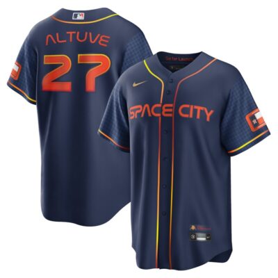 Jose Altuve Houston Astros City Connect Replica Player Jersey - Navy