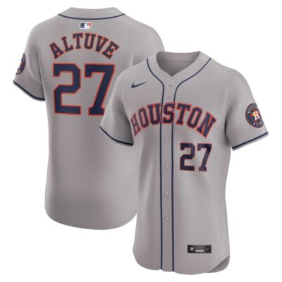 Jose Altuve Houston Astros Road Elite Player Jersey - Gray