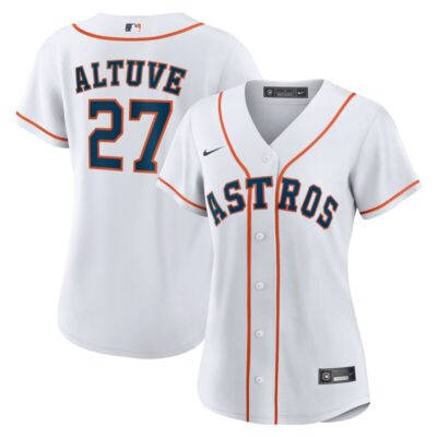 Jose Altuve Houston Astros Women Home Replica Player Jersey - White