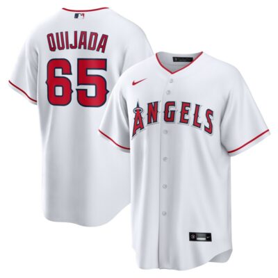 Jose Quijada Los Angeles Angels Home Replica Player Jersey - White