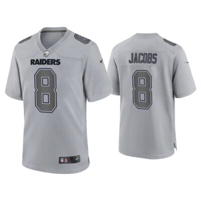 Josh Jacobs Las Vegas Raiders Gray Atmosphere Fashion Game Jersey