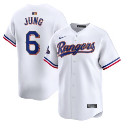 Josh Jung Texas Rangers 2024 Gold Collection Limited Player Jersey - White