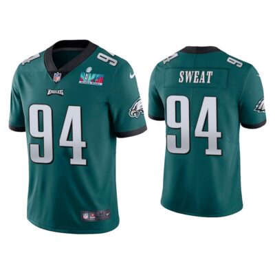 Josh Sweat Philadelphia Eagles Super Bowl LVII Green Vapor Limited Jersey