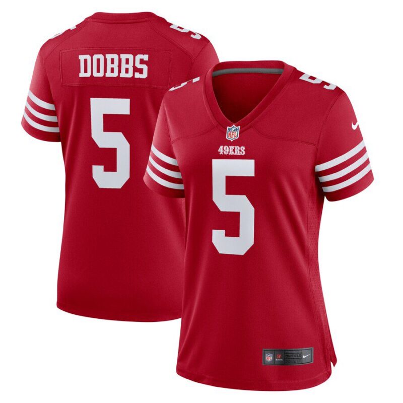 Joshua Dobbs San Francisco 49ers Women's Team Game Jersey - Scarlet