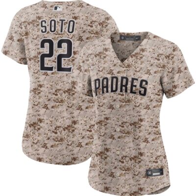 Juan Soto San Diego Padres Women USMC Alternate Replica Player Jersey - Camo