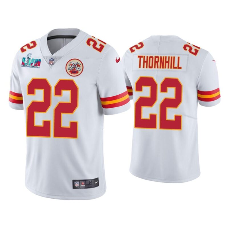 Juan Thornhill Kansas City Chiefs Super Bowl LVII White Vapor Limited Jersey