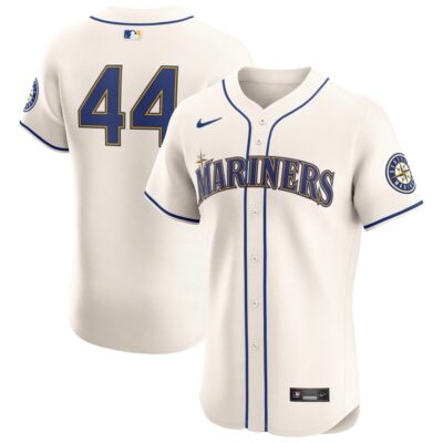 Julio Rodriguez Seattle Mariners Alternate Elite Player Jersey - Cream