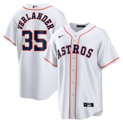 Justin Verlander Houston Astros Home Replica Player Name Jersey - White