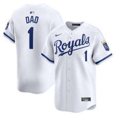 Kansas City Royals #1 Dad Home Limited Jersey - White