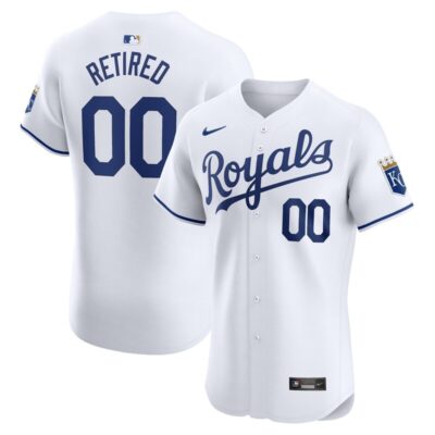 Kansas City Royals Home Elite Pick-A-Player Retired Roster Jersey - White