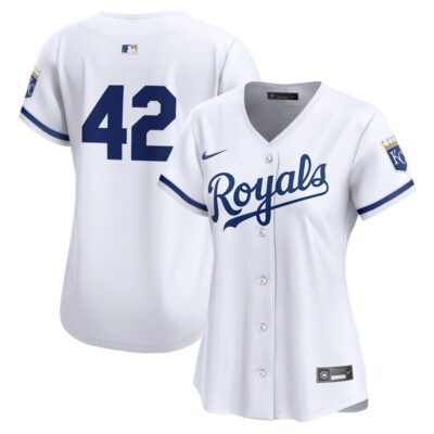 Kansas City Royals Women 2024 Jackie Robinson Day Home Limited Jersey - White