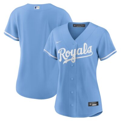 Kansas City Royals Women Alternate Replica Team Logo Jersey - Light Blue