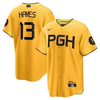 Ke'Bryan Hayes Pittsburgh Pirates City Connect Replica Player Jersey - Gold