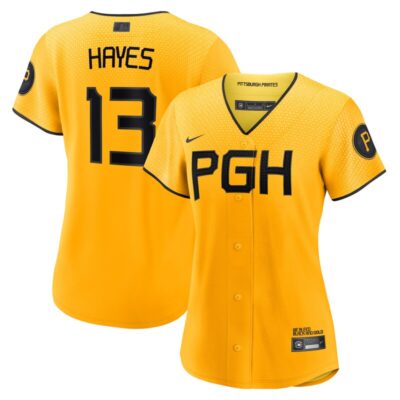 Ke'Bryan Hayes Pittsburgh Pirates Women City Connect Replica Player Jersey - Gold