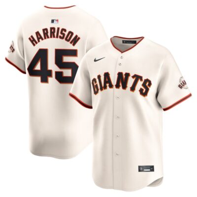 Kyle Harrison San Francisco Giants Home Limited Player Jersey - Cream