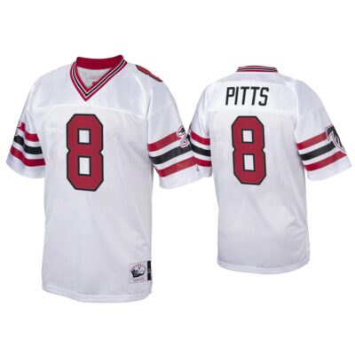 Kyle Pitts Atlanta Falcons White 1989 Throwback Jersey