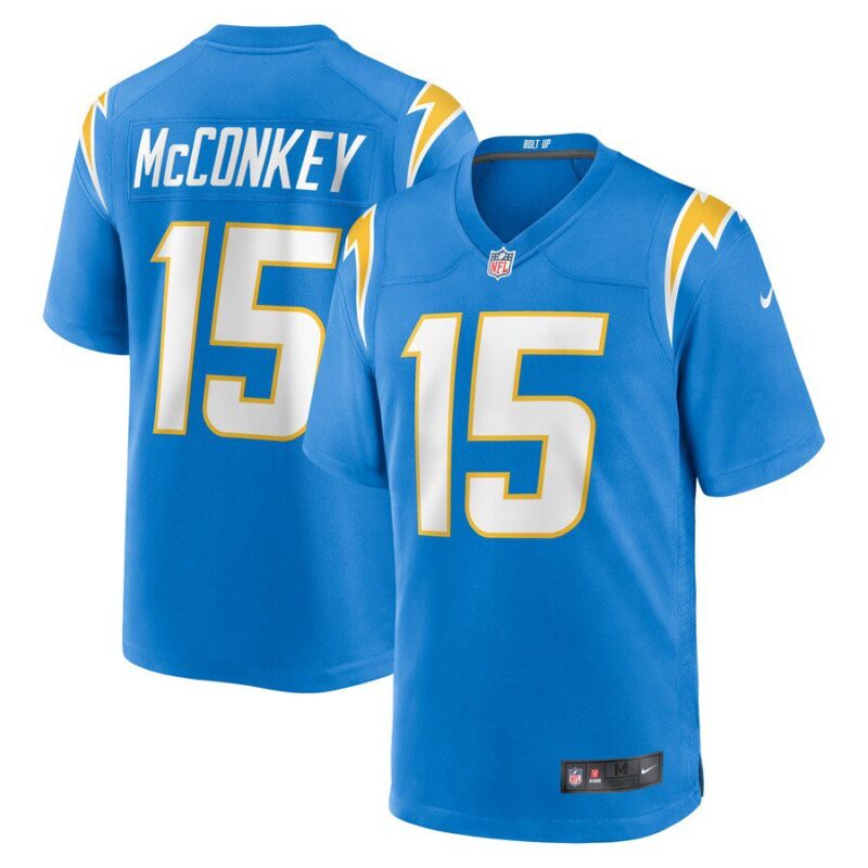 Ladd McConkey Los Angeles Chargers 2024 NFL Draft Player Game Jersey - Powder Blue