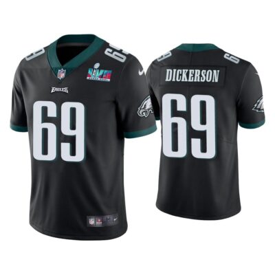 Landon Dickerson Philadelphia Eagles Super Bowl LVII Black Vapor Limited Jersey