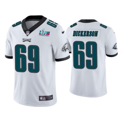 Landon Dickerson Philadelphia Eagles Super Bowl LVII White Vapor Limited Jersey
