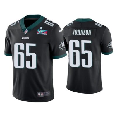 Lane Johnson Philadelphia Eagles Super Bowl LVII Black Vapor Limited Jersey