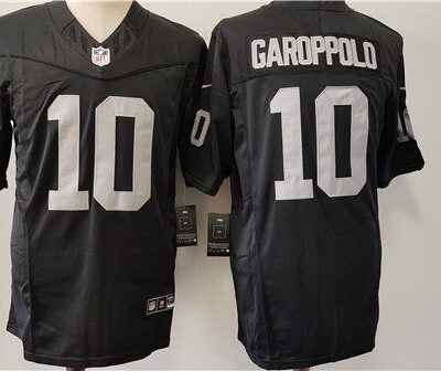 Las Vegas Raiders #10 Jimmy Garoppolo Black 2024 F.U.S.E. Vapor Football Stitched Jersey