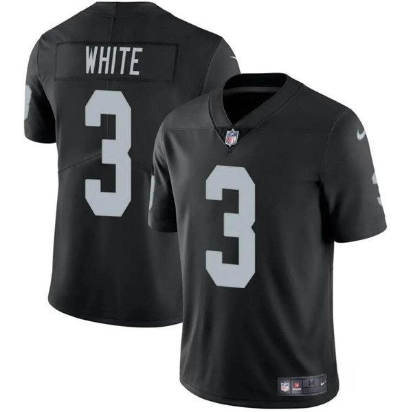 Las Vegas Raiders #3 Zamir White Black 2024 Vapor Football Stitched Jersey