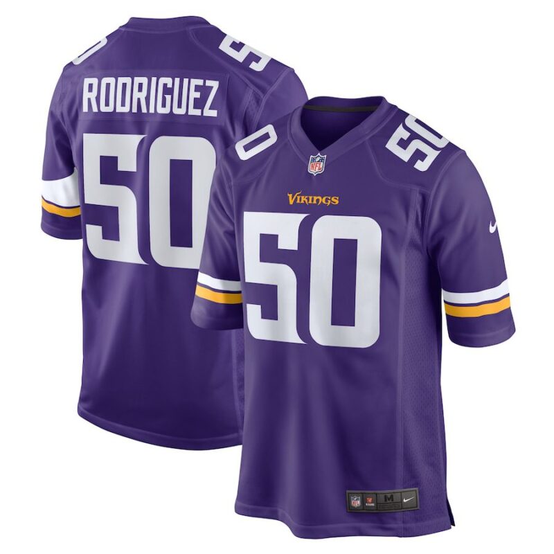 Levi Drake Rodriguez Minnesota Vikings Game Jersey - Purple