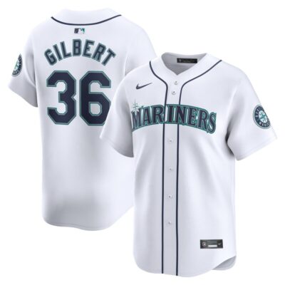 Logan Gilbert Seattle Mariners Home Limited Player Jersey - White