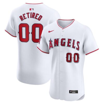 Los Angeles Angels Home Elite Pick-A-Player Retired Roster Jersey - White